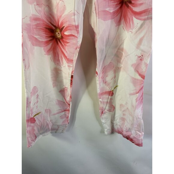 VTG Y2K Victorias Secret Cotton Floral Pajama Set Pants Cami Shirt - Picture 7 of 11